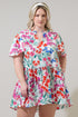 Kivia Blossom Rock A By Trapeze Mini Dress Curve
